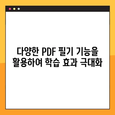 PDF 파일에 효과적인 필기| 팁과 도구 | PDF 필기, 전자 필기, 효율적인 학습