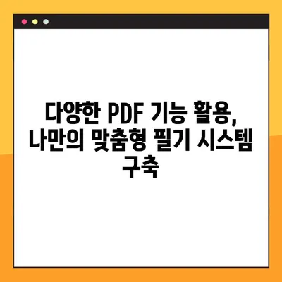 디지털 노트 PDF 활용 필기법| 효율적인 학습과 기록 관리 | PDF, 필기, 노트, 디지털, 학습, 기록, 효율성