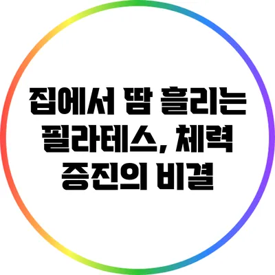 집에서 땀 흘리는 필라테스, 체력 증진의 비결