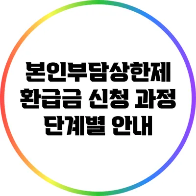 본인부담상한제 환급금 신청 과정 단계별 안내