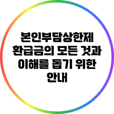본인부담상한제: 환급금의 모든 것과 이해를 돕기 위한 안내