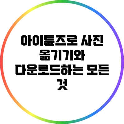 아이튠즈로 사진 옮기기와 다운로드하는 모든 것
