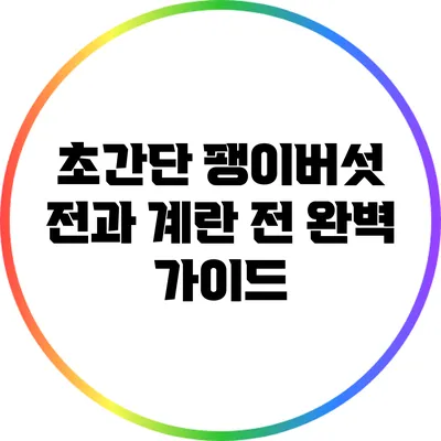 초간단 팽이버섯 전과 계란 전 완벽 가이드
